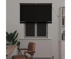 Venecijos žaliuzės Juodas 150 x 120 cm 25 mm PVC