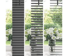 Venecijos žaliuzės Sidabrinė Pilka 150 x 110 cm 25 mm PVC