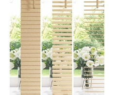 Venecijos žaliuzės Šviesiai ruda su raštu 213 x 40 cm 25 mm PVC