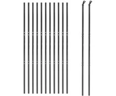 Vielinė tinklinė tvora, antracito, 2x25m, galvanizuotas plienas