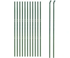 Vielinė tinklinė tvora, žalia, 1,4x25m, galvanizuotas plienas