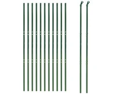 Vielinė tinklinė tvora, žalia, 2x25m, galvanizuotas plienas