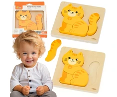 Viga Toys VIGA medinė dėlionė Imbierinis kačiukas