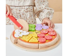 Viga Toys VIGA medinis picos pjaustyklės virtuvės rinkinys 27 d. vaikams nuo 18 mėn.