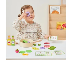 Viga Toys VIGA medinis salotų gaminimo rinkinys 18 mėn.+