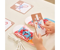 Viga Toys VIGA Mokymės raištelių rišimo 3+