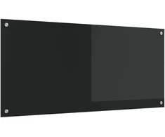 Virtuvės atbraila Juoda 110 x 50 cm grūdintas stiklas