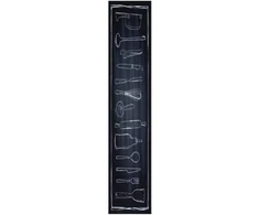 Virtuvės kilimas Juoda 300 x 60 cm Aksomas