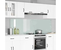 Virtuvės atbraila 2 pcs Balta 100 x 60 cm grūdintas stiklas