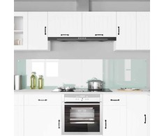Virtuvės atbraila 2 pcs Balta 110 x 50 cm grūdintas stiklas