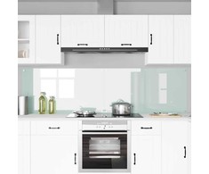 Virtuvės atbraila 2 pcs Balta 110 x 60 cm grūdintas stiklas