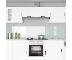Virtuvės atbraila 2 pcs Balta 120 x 50 cm grūdintas stiklas