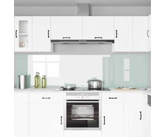 Virtuvės atbraila 2 pcs Balta 120 x 60 cm grūdintas stiklas
