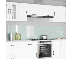 Virtuvės atbraila 2 pcs Balta 120 x 50 cm grūdintas stiklas