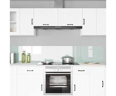 Virtuvės atbraila 2 vnt. Balta 110 x 40 cm grūdintas stiklas