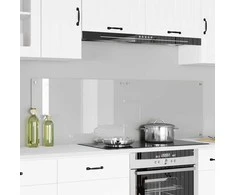 Virtuvės atbraila 2 pcs Skaidrus 80 x 50 cm grūdintas stiklas