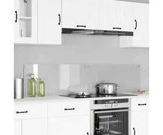 Virtuvės atbraila 2 pcs Skaidrus 90 x 40 cm grūdintas stiklas