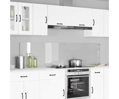 Virtuvės atbraila 2 pcs Skaidrus 100 x 50 cm grūdintas stiklas