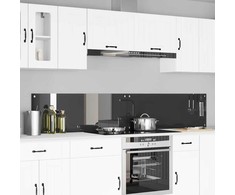 Virtuvės atbraila 2 pcs Tamsiai pilka 110 x 40 cm
