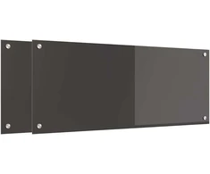 Virtuvės atbraila 2 pcs Tamsiai pilka 100 x 40 cm