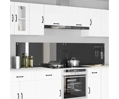 Virtuvės atbraila 2 pcs Tamsiai pilka 110 x 50 cm