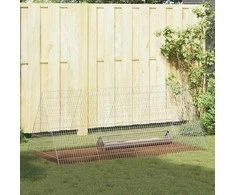 Vištų narvas Sidabro 215 x 100 x 85 cm Cinkuota plienas
