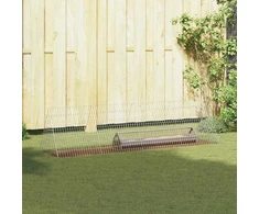 Vištų narvas Sidabro 215 x 55 x 55 cm Cinkuota plienas
