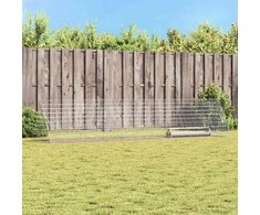 Vištų narvas Sidabro 430 x 100 x 85 cm Cinkuota plienas