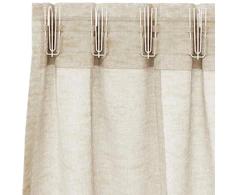 Voile Užuolaida 2 vnt. Smėlio 225 x 140 cm Poliesteris