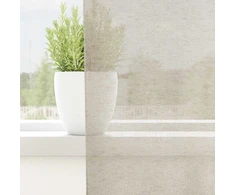 Voile Užuolaida 2 pcs Smėlio 225 x 140 cm Poliesteris
