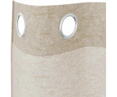 Voile Užuolaida 2 pcs Smėlio 245 x 140 cm Poliesteris