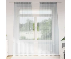 Voile Užuolaida 2 vnt. Tamsiai pilka 245 x 140 cm Poliesteris