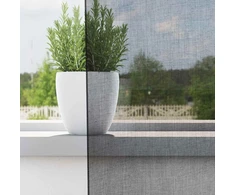 Voile užuolaidos su įvorėmis 2vnt juodos spalvos 140x175cm