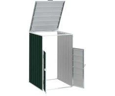 Wheelie Bin saugykla vienai šiukšliadėžei žaliai 72x81x115 cm