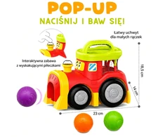 WOOPIE BABY interaktyvus traukinukas su šokinėjančiais kamuoliukais