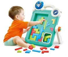 WOOPIE dvipusė piešimo lenta ir Tetris žaidimas 2in1