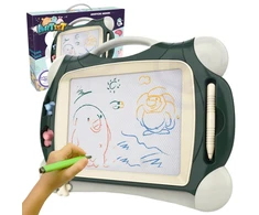 WOOPIE Magnetinė Piešimo Lenta Spalvota + 2 Antspaudai Žalia