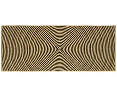 Kilimas Juoda 80 x 200 cm Džiutas