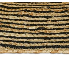 Kilimas Juoda 80 x 300 cm Džiutas