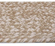 Kilimas Natūrali ir Balta 80 x 250 cm Džiutas