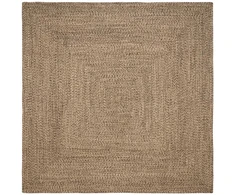 Kilimas Natūrali ir juoda 240 x 240 cm Džiutas