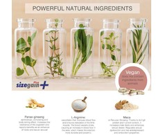 500 Cosmetics SizeGain Plus Dietary Supplement for Men 30 Tablets
