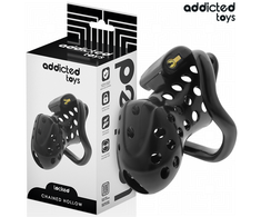 Addicted Toys Locked System Chastity Cage 10.5 cm, Adjustable Rings