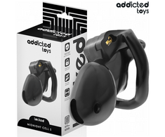Addicted Toys Locked Midnight Cell Chastity System S 4.8 cm Juodas
