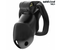 Addicted Toys Locked Chastity Device Midnight Cell Size M 4.2cm Juodas