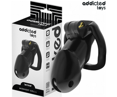 Addicted Toys Locked Midnight Cell Anatomic Cage Size L Juodas 107mm
