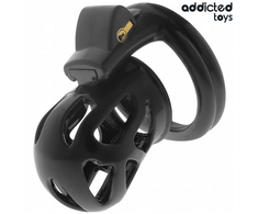 ADDICTED TOYS Locked Silent Keep Chastity System 7.5cm Juodas Set