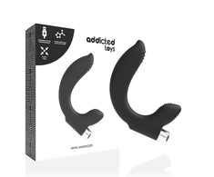 Addicted Toys Model 7 Juodas - Rechargeable Prostate Massager, 11 cm