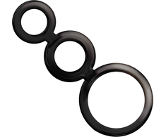 Addicted Toys Rings Set Smoked - 3-Piece Anatomical Silicone System