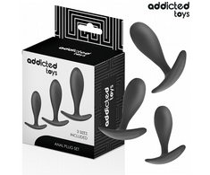 Addicted Toys Silicone Set - 3-Piece Progressive Anal Plug Kit Model 2
